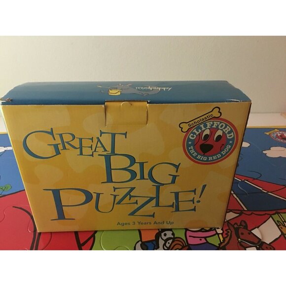 Scholastic Clifford The Big Red Dog 24 Piece Floor Puzzle 24" x 36" 3 Years+ - Picture 4 of 8